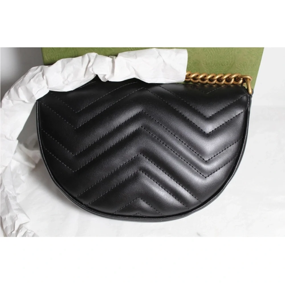 Gucci Black Crossbody Bag with Gold Accents - Picture 2 of 3